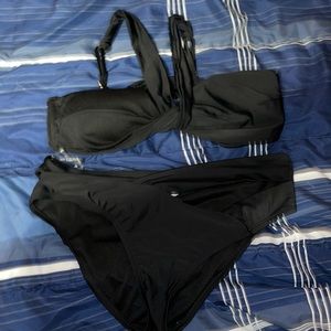 Top and bottom to bathing suit